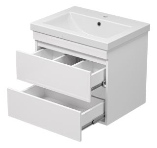 Подвесная тумба под раковину Misty Енисей 60см белый